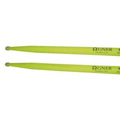 Agner Drumsticks - UV-Light 5A gelb 