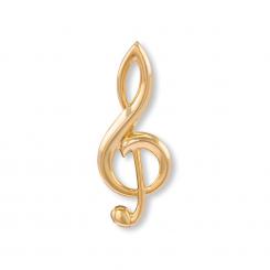 Anstecker gold - Violinschlüssel 