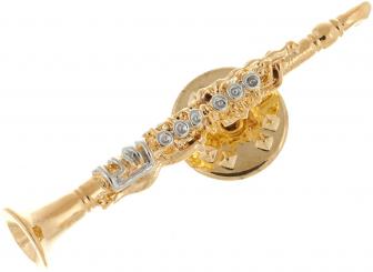 Anstecker gold - Klarinette 