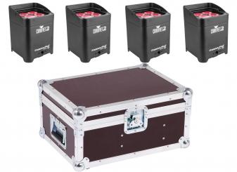 Vermietung Licht - Ambient Light Akku Par Quad 4 IPB, schwarz 4er Set 