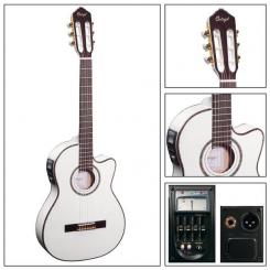 Ortega Konzertgitarre - RCE 145, weiss 