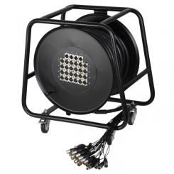 Adam Hall Cables K 28 C 30 D - Multicore auf Trommel mit Stagebox 24/4 30 m 