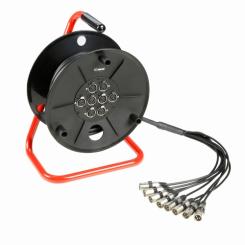 Adam Hall - Kabeltrommel mit 8/0 Multcore, 15m 