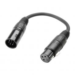 Adam Hall Kabel - DMX Adapter - XLRw (3-Pol) auf XLRm (5-Pol) 
