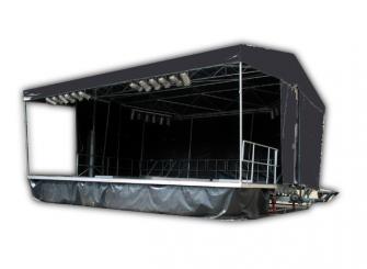 Vermietung - Bühne / Mobile Trailerbühne 8x6m Willy 48 