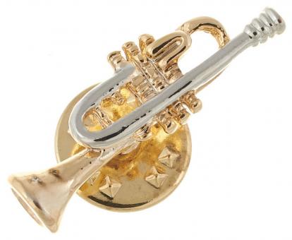 Anstecker gold - Trompete 