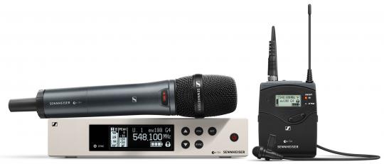 Sennheiser Mikrofonfunkstrecke - EW 100 G4 - Kombiset mit Tachensender & Handsender 