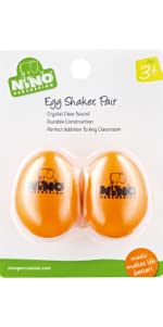 Nino Egg-Shaker,  2er Pack, orange 