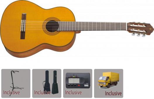 Yamaha Konzertgitarre - CG-142 C - Komplettpaket 